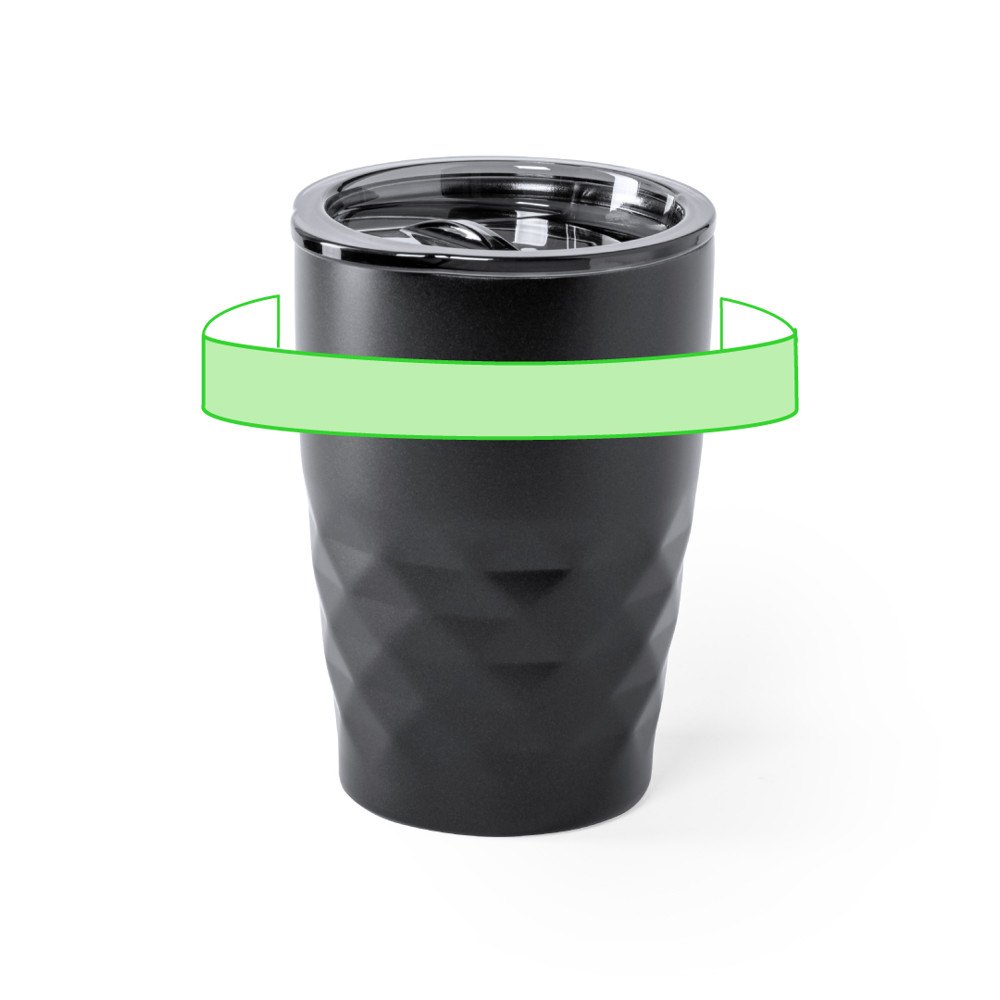 Beker-Fles Blur — drukvlak op het glas, rondom