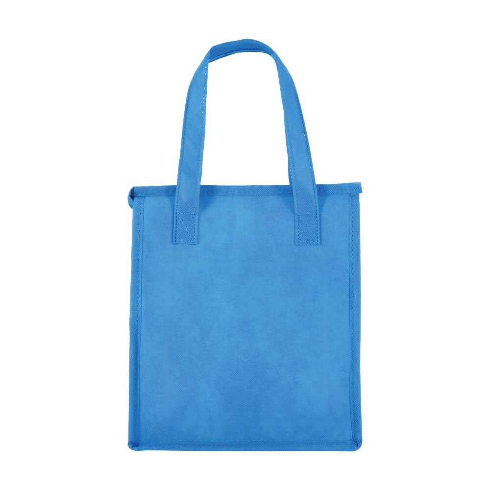 R-PET koeltas, non-woven, 23 x 15 x 27,5 cm, 75 g/m² — drukvlak op de achterkant