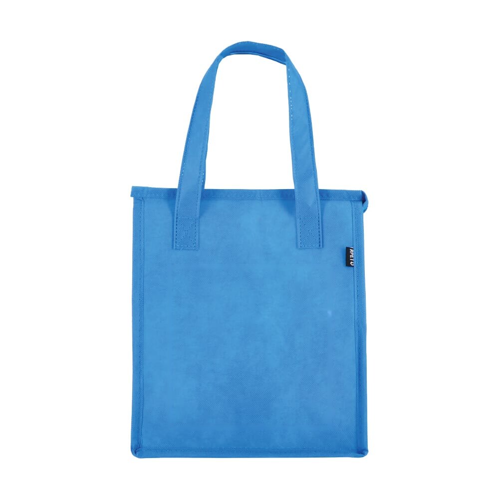 R-PET koeltas, non-woven, 23 x 15 x 27,5 cm, 75 g/m² — drukvlak op de voorkant