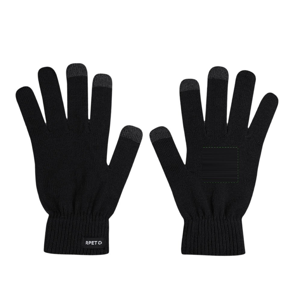 Touchscreen Handschoenen Brolyn — drukvlak rug van rechterhandschoen