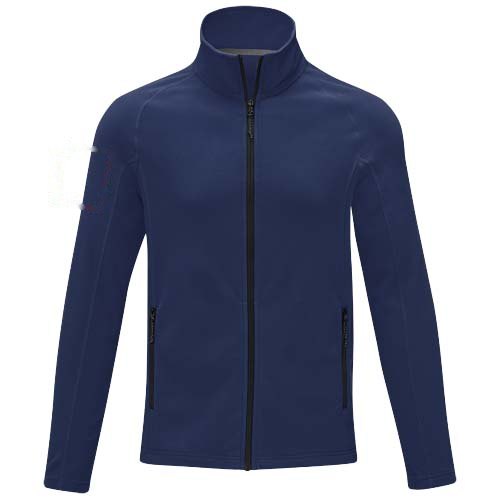 Zelus heren fleece jas — drukvlak rechter bicep