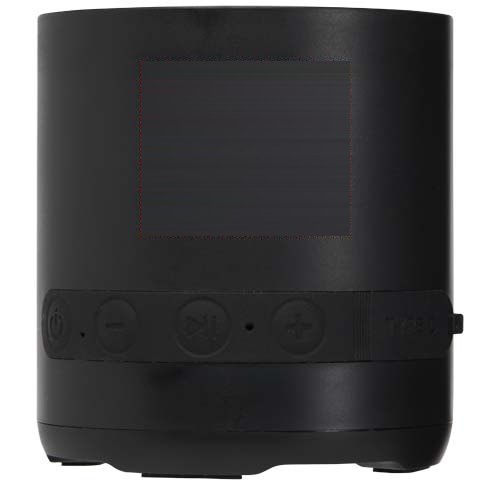 Hunor draadloze speaker van 3 W van gerecycled plastic — drukvlak voorzijde