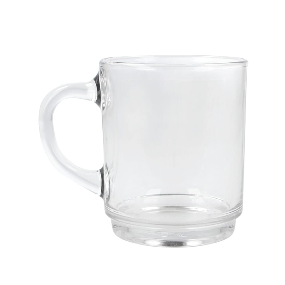 Praag theeglas 260ml — drukvlak rechts van het handvat
