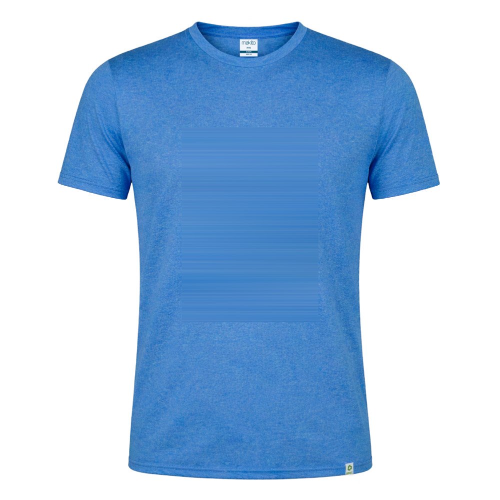 T-Shirt Volwassene Rits — drukvlak midden op borst