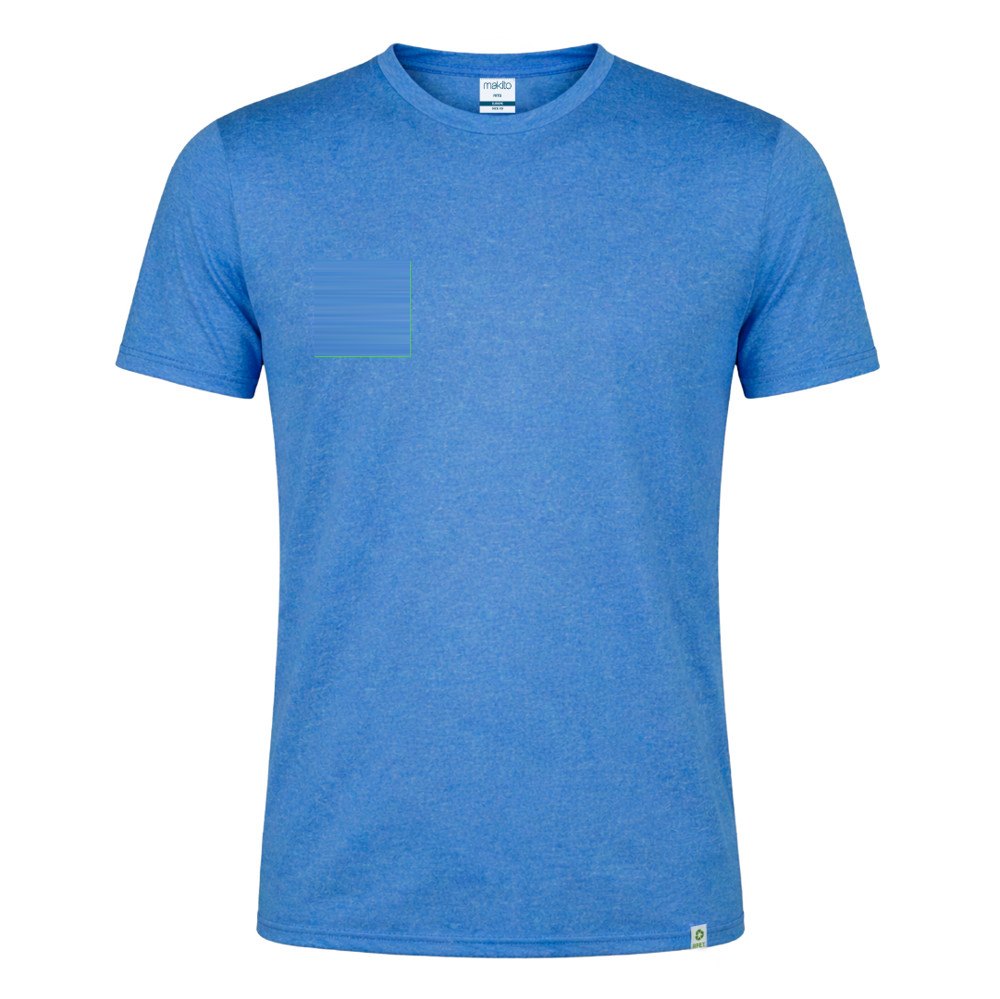 T-Shirt Volwassene Rits — drukvlak rechterborst