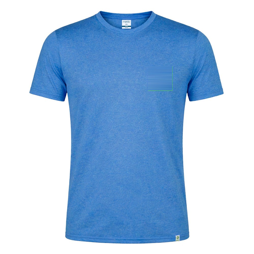T-Shirt Volwassene Rits — drukvlak linkerborst