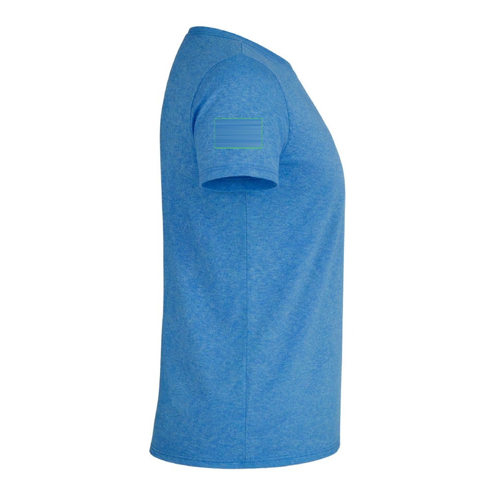 T-Shirt Volwassene Rits — drukvlak rechtermouw
