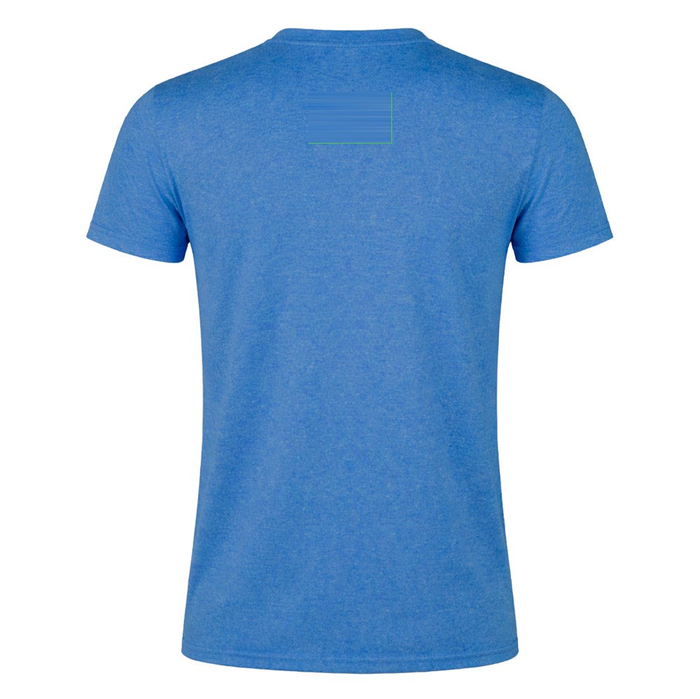 T-Shirt Volwassene Rits — drukvlak bovenkant rug