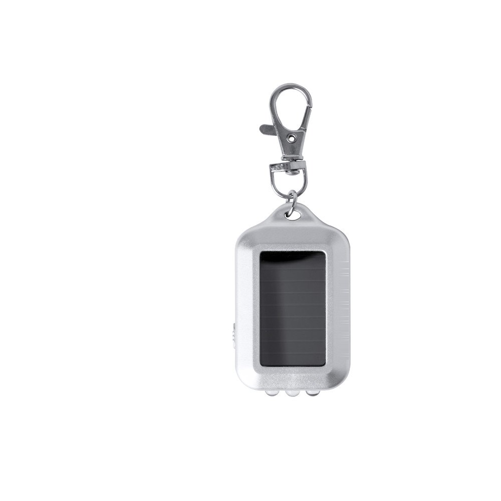 Zaklamp Sleutelhanger Eluxo — drukvlak rechts van het zonnepaneel