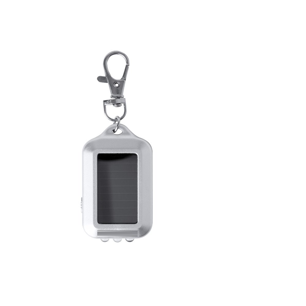Zaklamp Sleutelhanger Eluxo — drukvlak onder het zonnepaneel