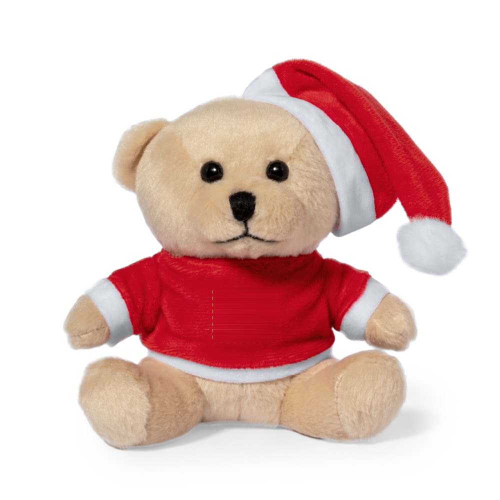 Teddybeer Kuisy — drukvlak op het t-shirt van de beer