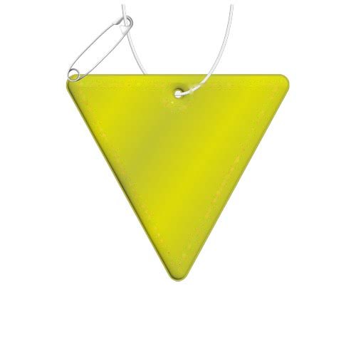 RFX™ H-12 reflecterende TPU hanger met omgekeerde driehoek — drukvlak voorkant (op reflecterende laag)