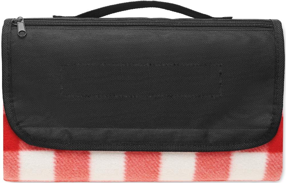 CALY - RPET fleece deken 150 gr/m² — drukvlak bovenzijde