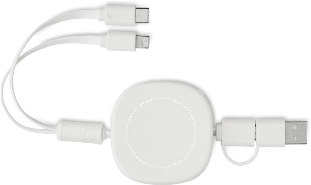 TOGOBAM - Intrekbare USB-laadkabel — drukvlak onderzijde