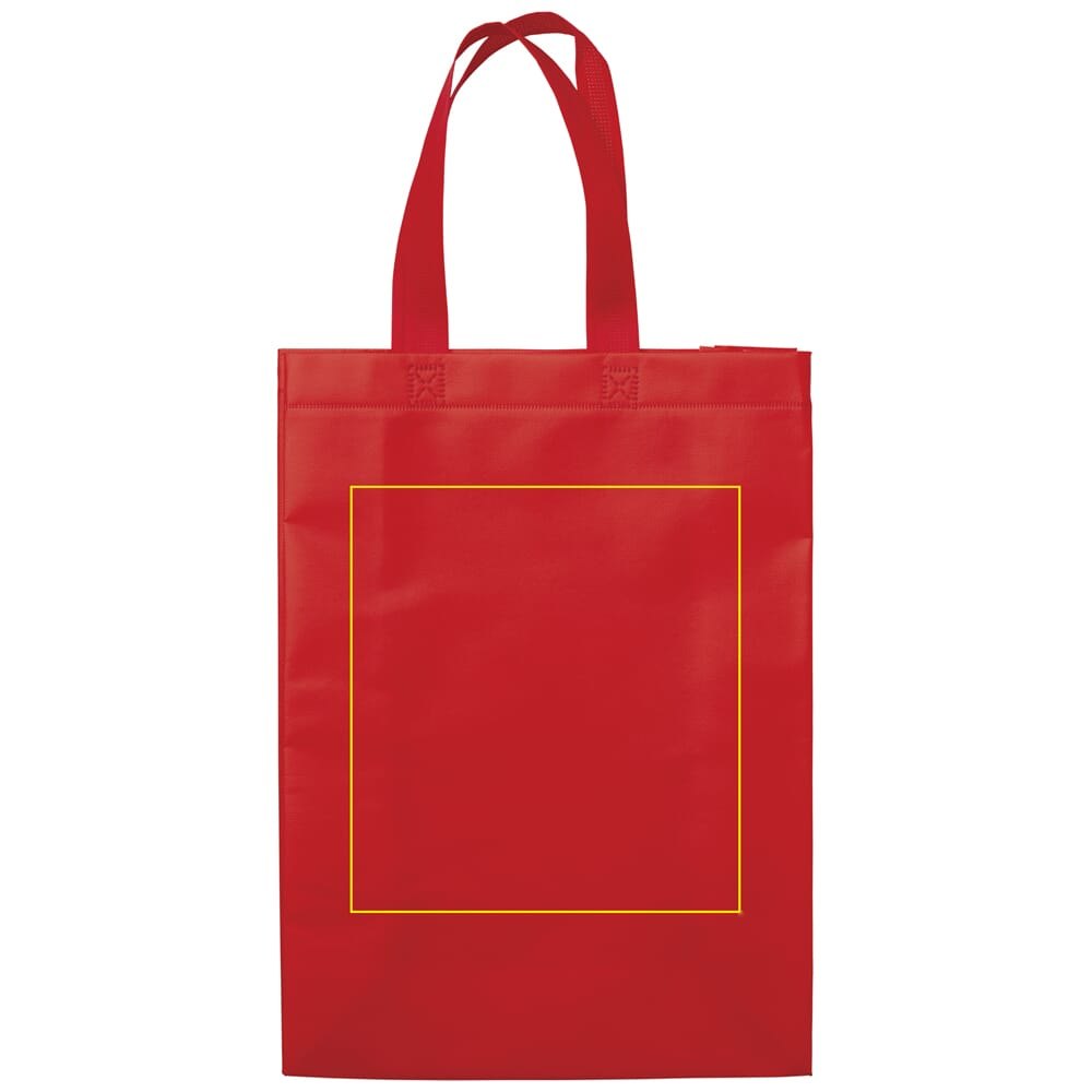 Draagtas gelamineerd non-woven medium 105g/m² — drukvlak midden op de voorkant