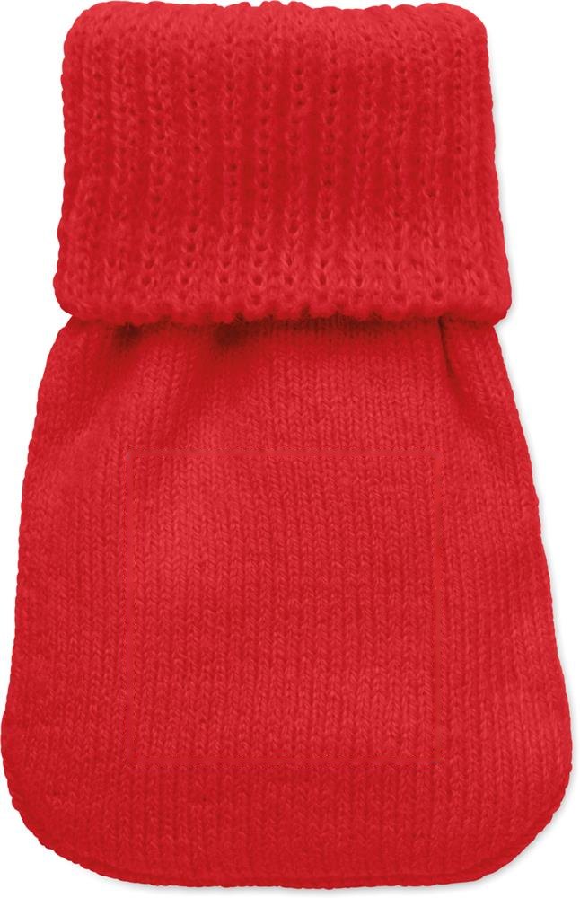 WARMMUFF - Handwarmer gebreid polyester — drukvlak midden op de voorkant