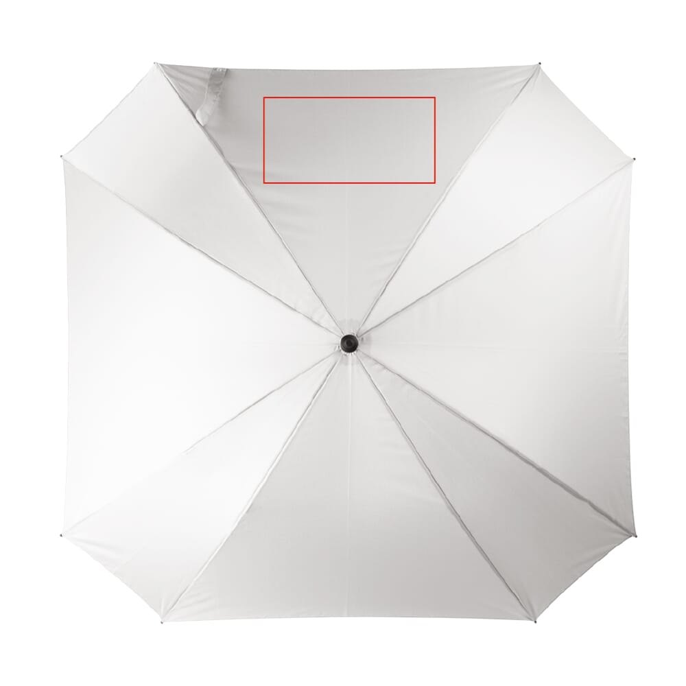Deluxe vierkante paraplu met draaghoes 27” auto open — drukvlak bovenste paneel