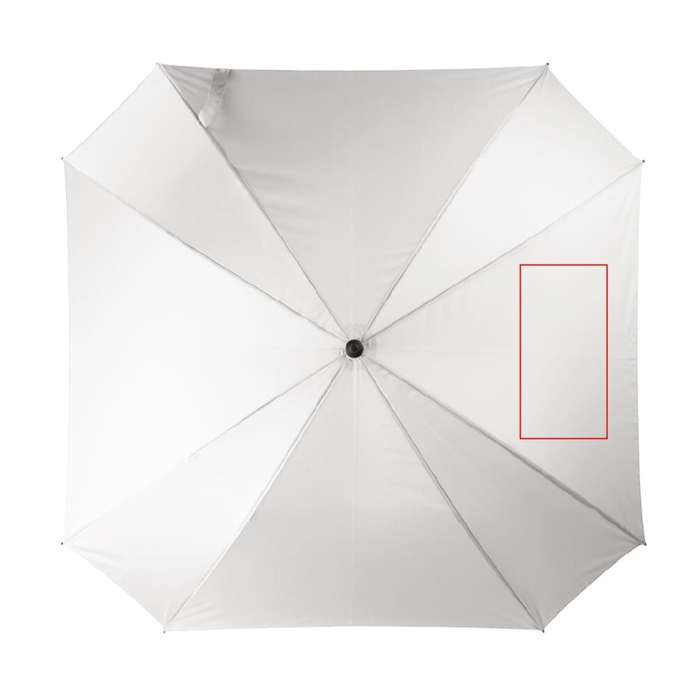 Deluxe vierkante paraplu met draaghoes 27” auto open — drukvlak rechter paneel