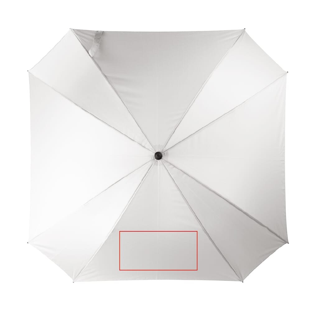 Deluxe vierkante paraplu met draaghoes 27” auto open — drukvlak onderste paneel