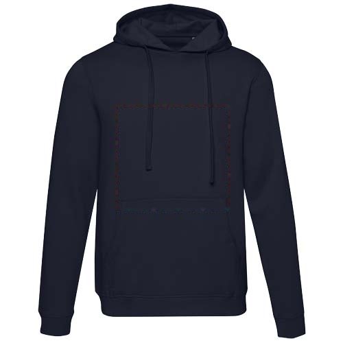 Jasper 280 g/m² uniseks hoodie — drukvlak impact volledige voorzijde