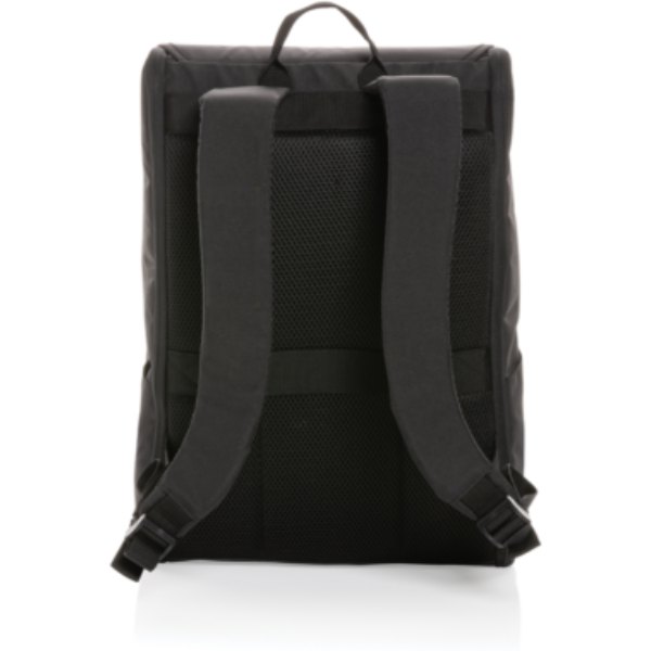Swiss Peak Fern AWARE™ RPET allover zip 15" laptop rugzak — drukvlak band rechts