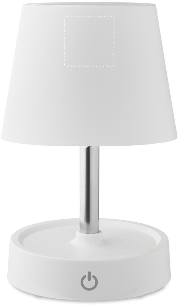 TAPLAMB - Oplaadbare USB tafellamp — drukvlak lamp zijde