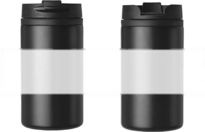 Dubbelwandige thermosbeker Gisela | 300 ml — drukvlak rondom