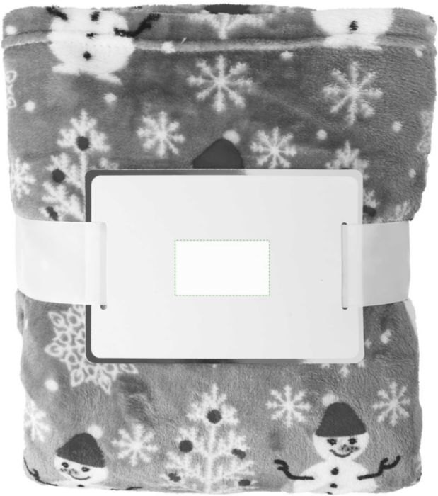 Polyester (260 gr/m²) deken Michelle — drukvlak label