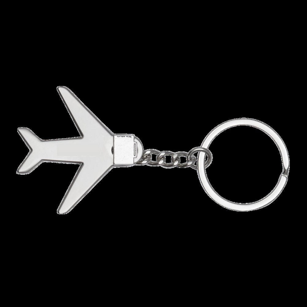 AIRCRAFT - Metalen sleutelhanger — drukvlak op het vliegtuig