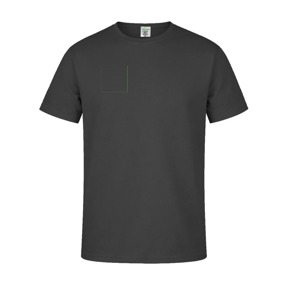 Volwassene Kleuren T-Shirt "keya" MC180 — drukvlak rechterborst