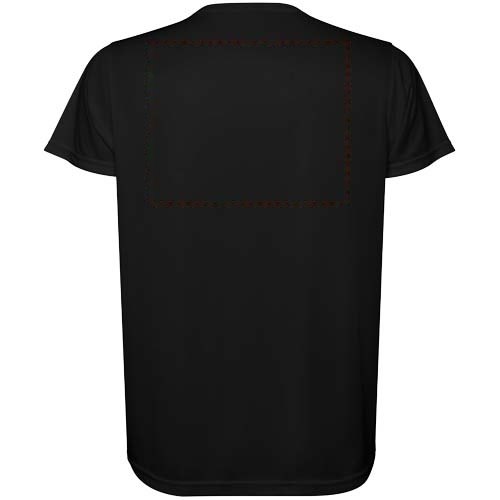 Estoril 125 g/m² herenshirt met korte mouwen — drukvlak achterzijde