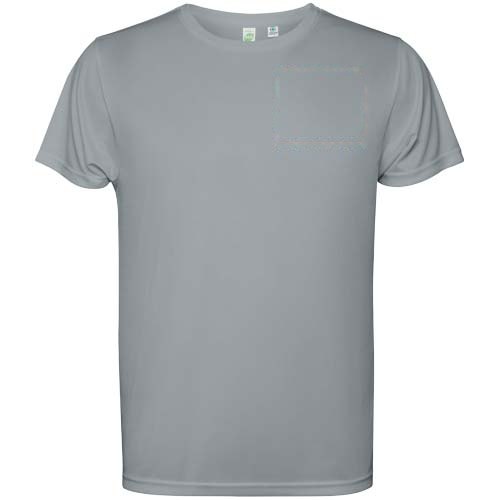 Estoril 125 g/m² herenshirt met korte mouwen — drukvlak linker borst