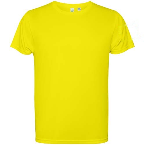 Estoril 125 g/m² herenshirt met korte mouwen — drukvlak linker bicep