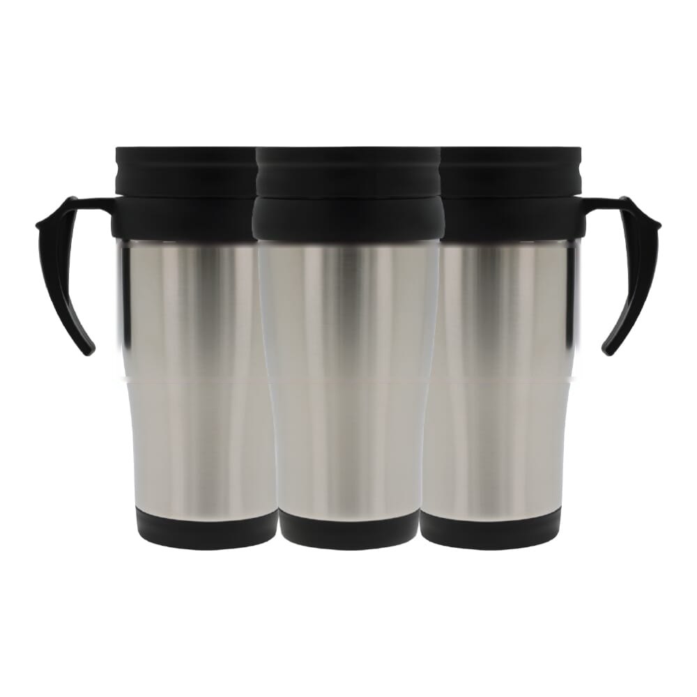 Koffiebeker metaal 350ml — drukvlak rondom