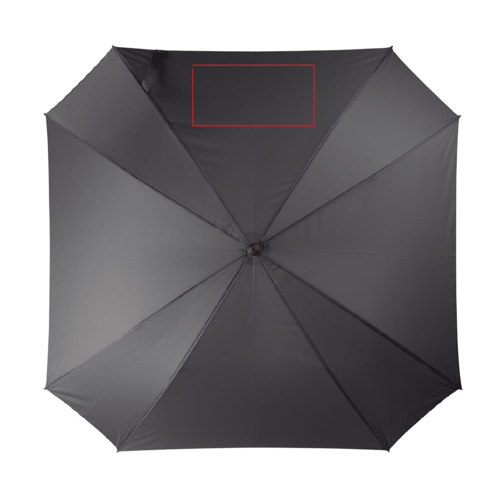 Deluxe 27” vierkante paraplu auto open — drukvlak bovenste paneel