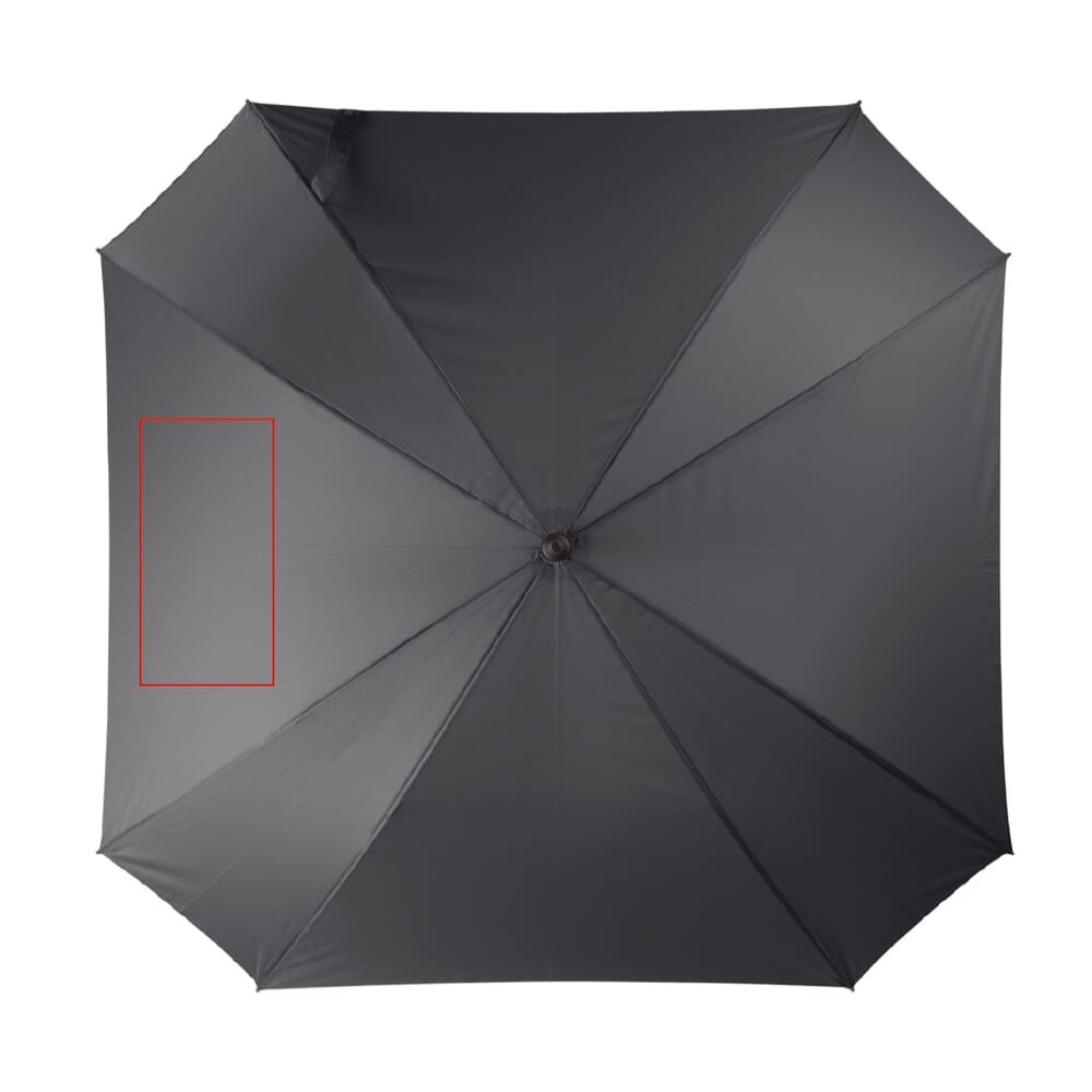 Deluxe 27” vierkante paraplu auto open — drukvlak linker paneel