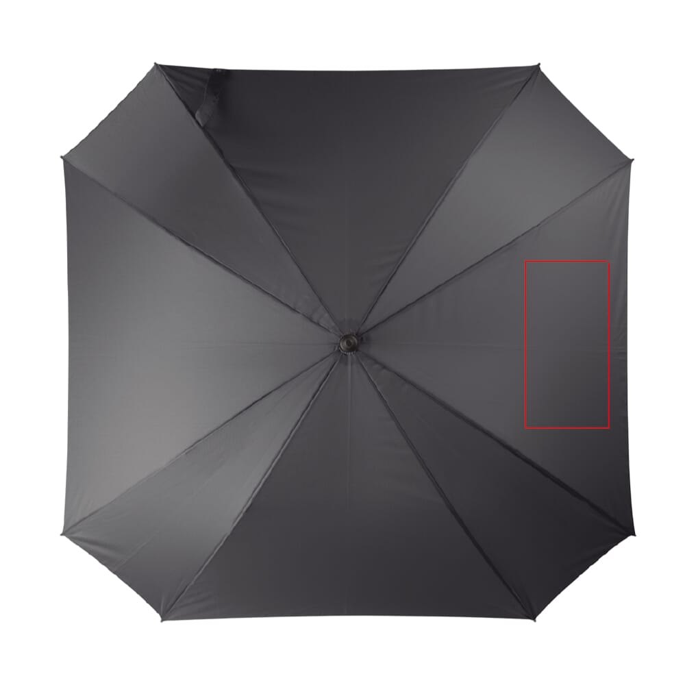 Deluxe 27” vierkante paraplu auto open — drukvlak rechter paneel
