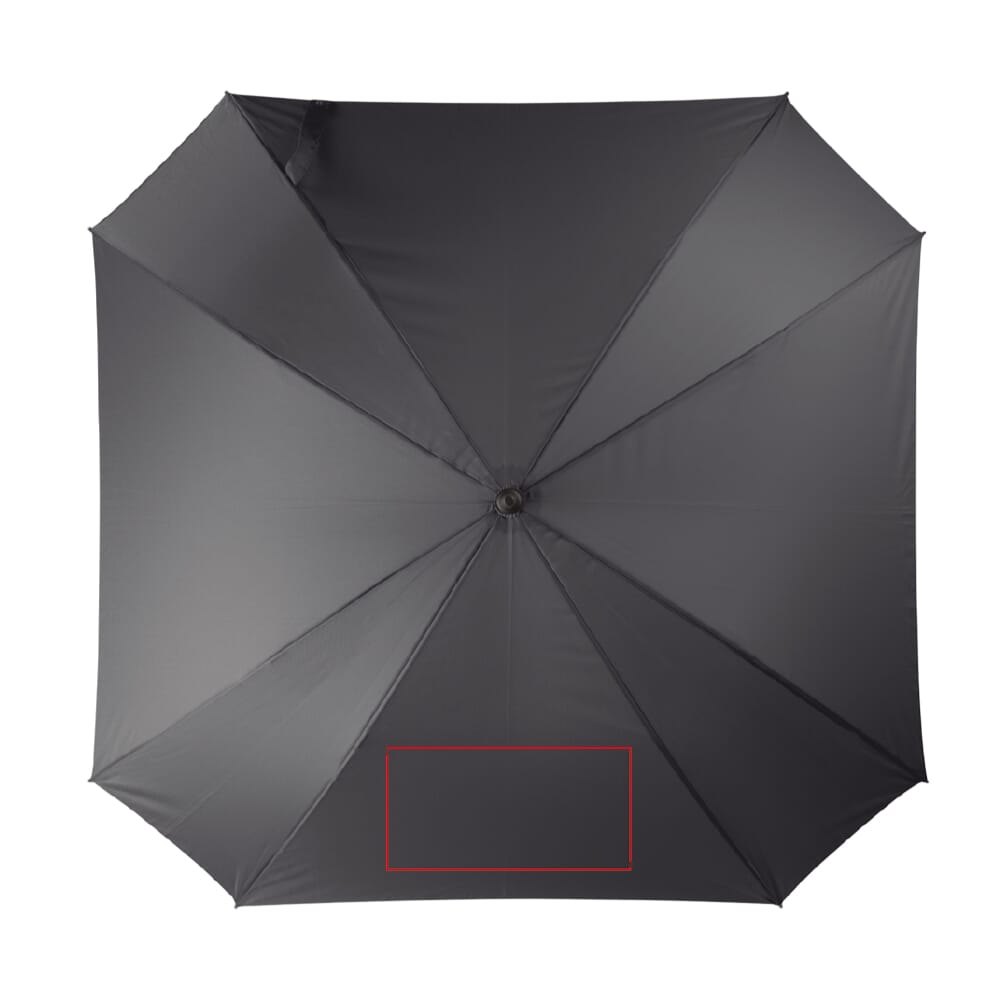 Deluxe 27” vierkante paraplu auto open — drukvlak onderste paneel