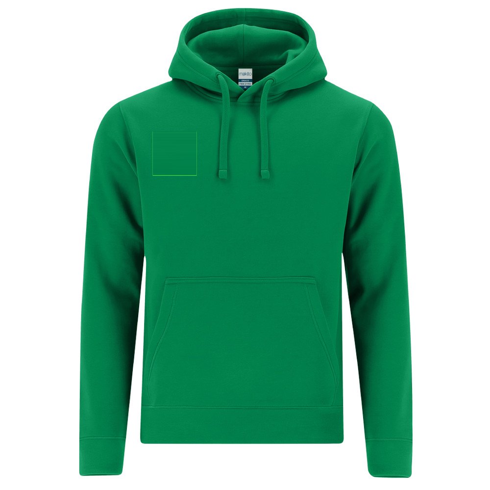 Volwassene Sweatshirt Draco — drukvlak rechterborst