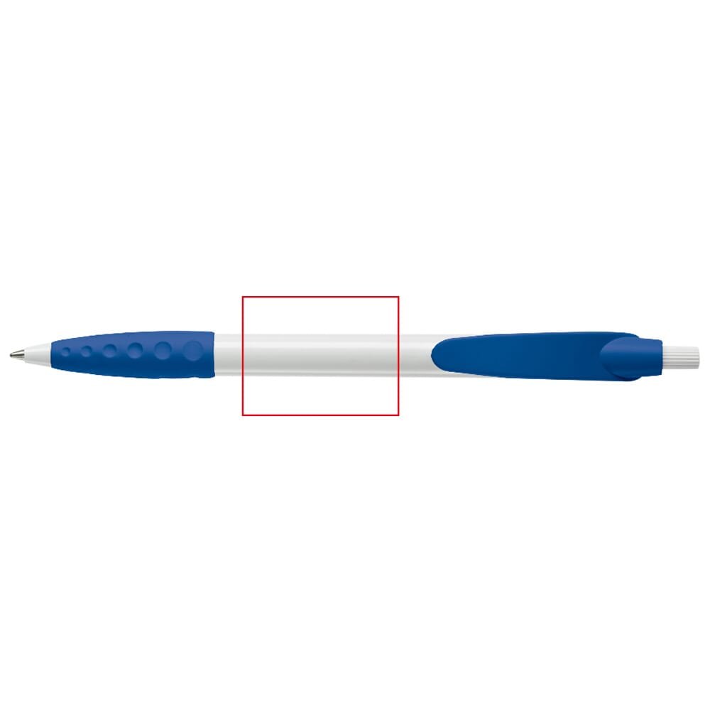 Balpen Cosmo grip hardcolour — drukvlak verlengde van de clip