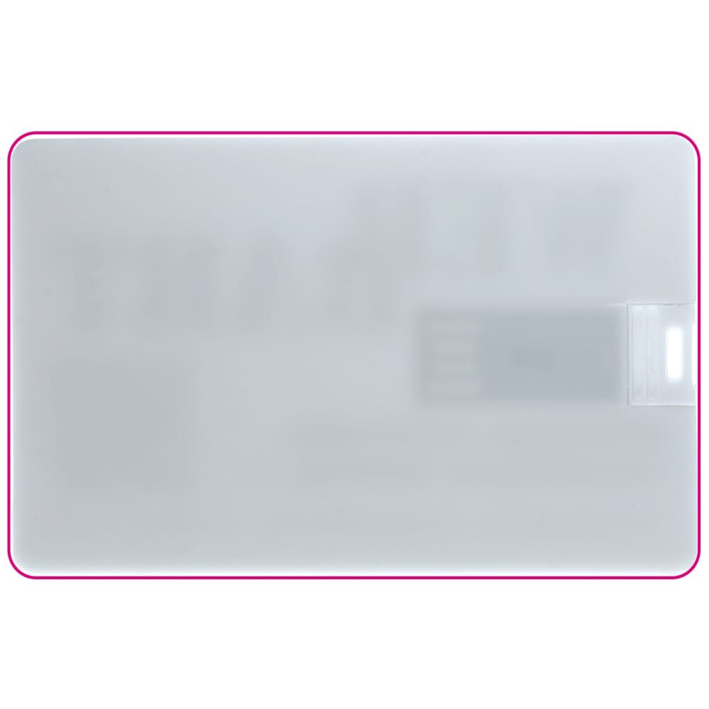 USB stick 2.0 card 4GB — drukvlak achterzijde
