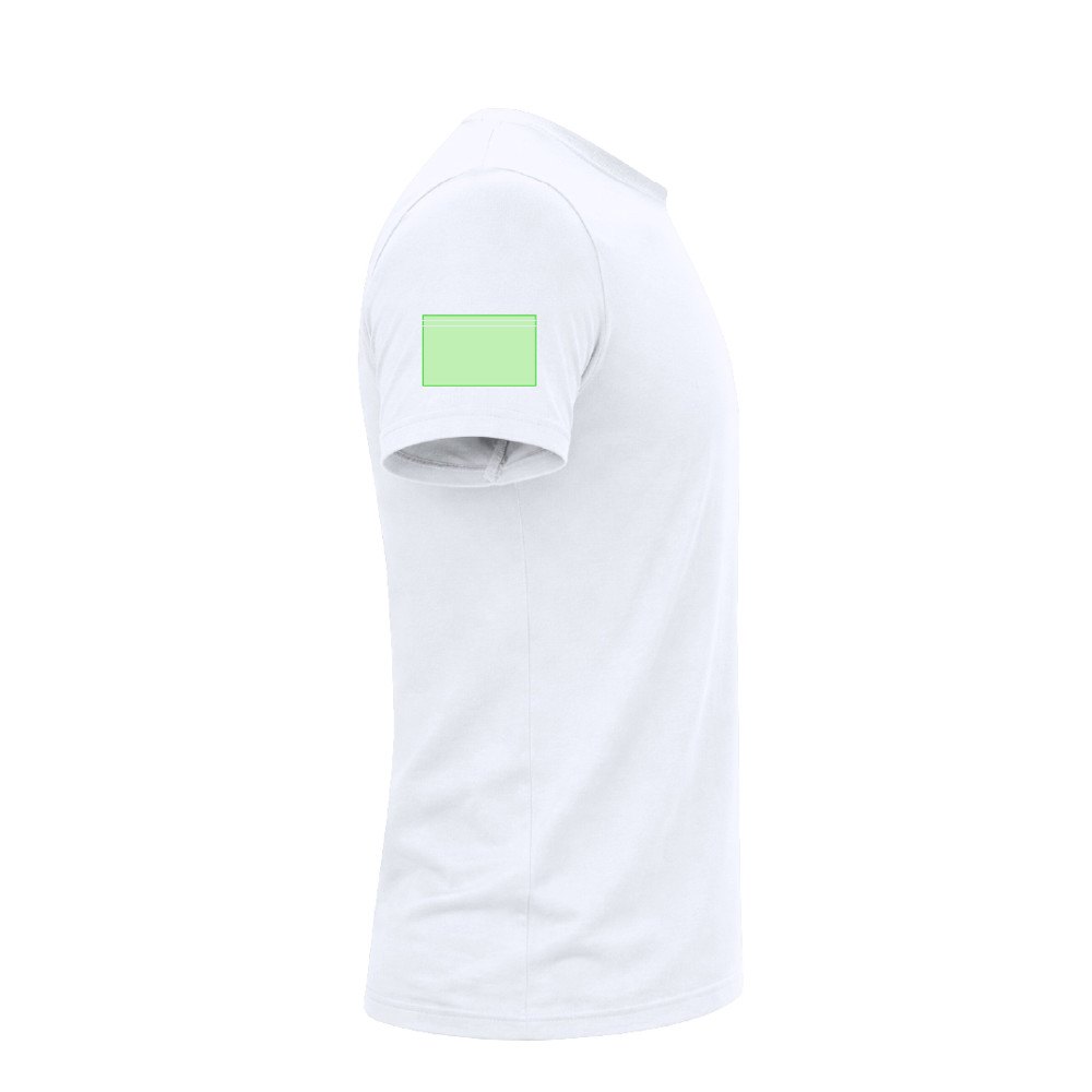 Wit T-Shirt Volwassene Stiles — drukvlak rechtermouw
