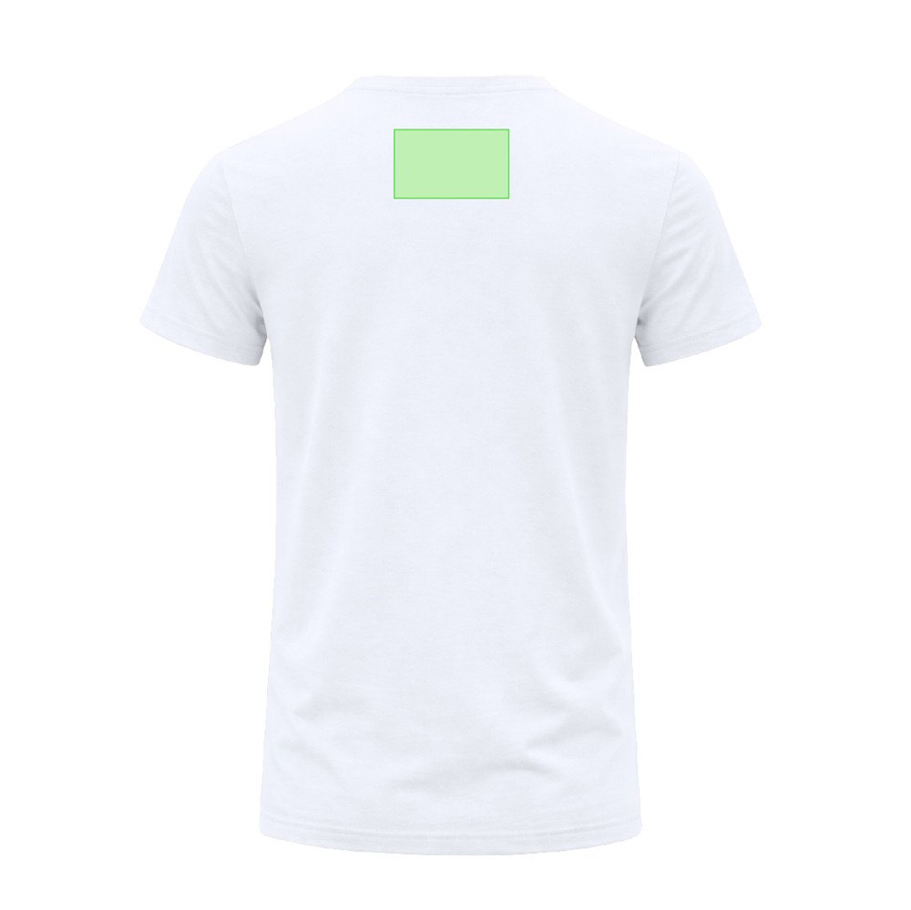 Wit T-Shirt Volwassene Stiles — drukvlak nek