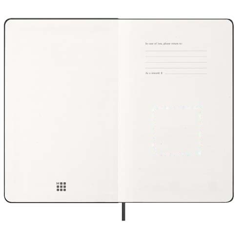 Moleskine verticale agenda voor 12 maanden met zachte kaft L — drukvlak binnenzijde