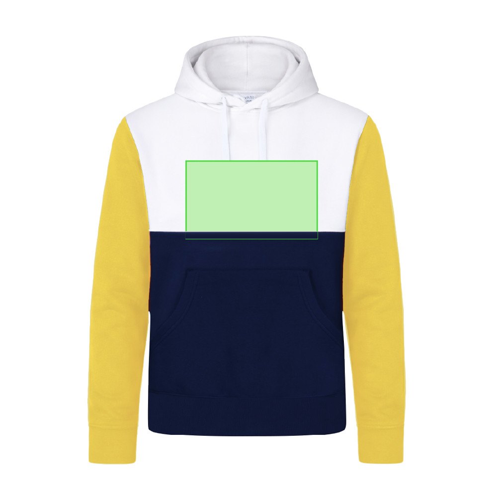 Volwassene Sweatshirt Skon — drukvlak midden op borst
