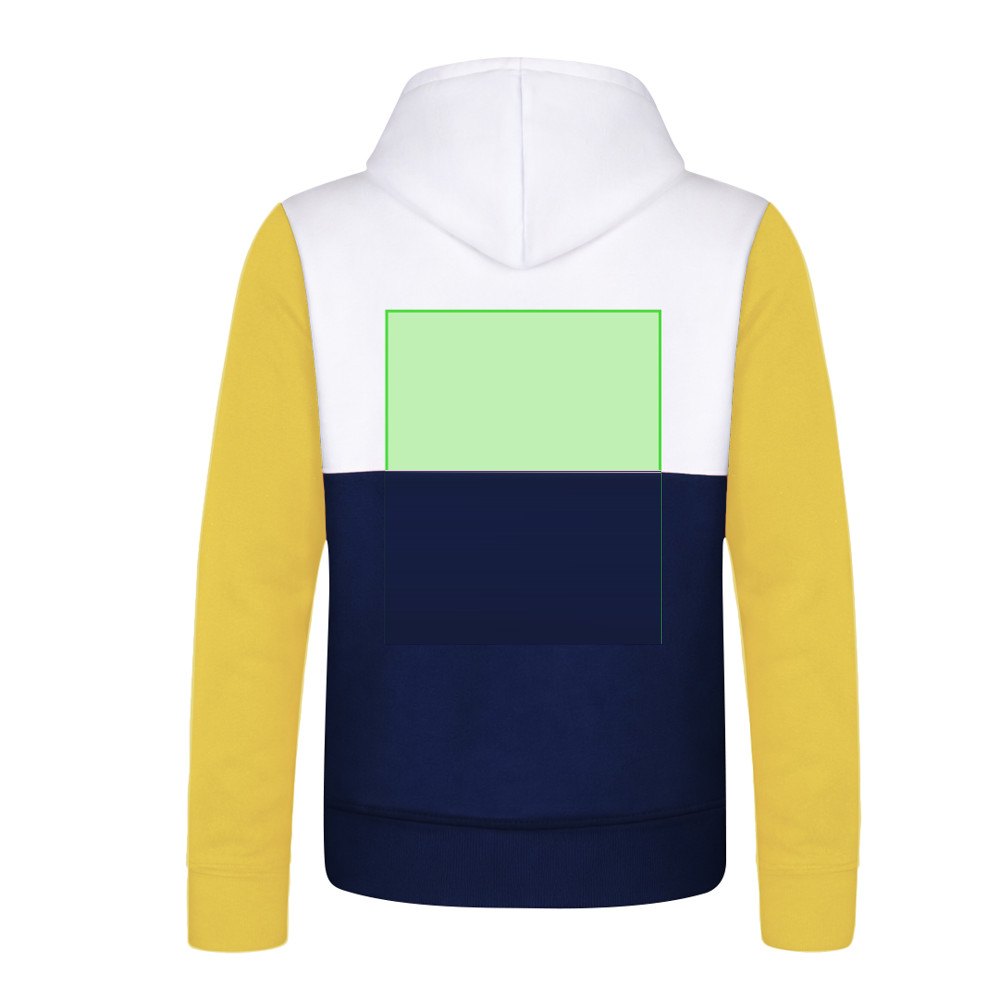 Volwassene Sweatshirt Skon — drukvlak midden op rug
