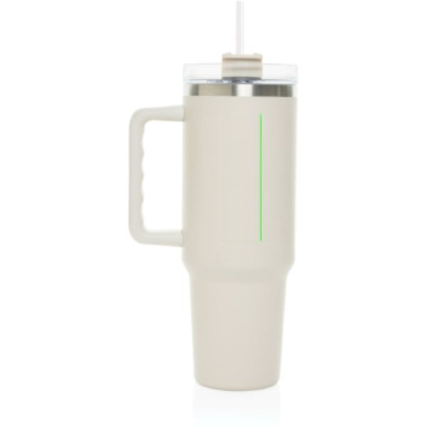 Peakflow RCS recycled staal beker 1200ML — drukvlak artikel achterzijde boven