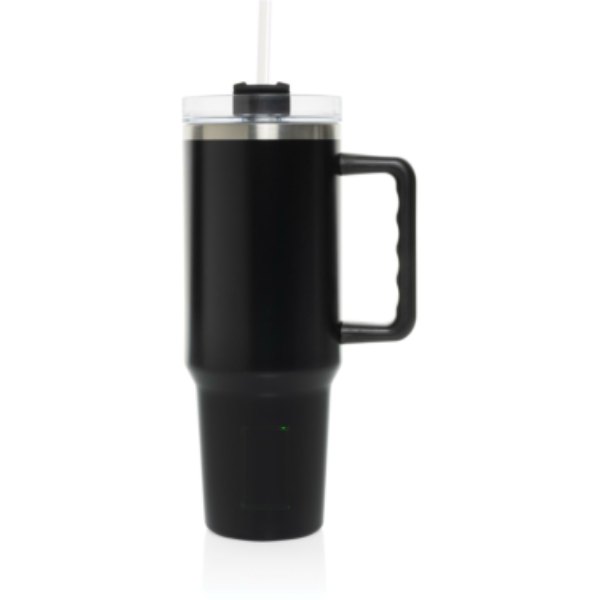 Peakflow RCS recycled staal beker 1200ML — drukvlak artikel voorzijde onder