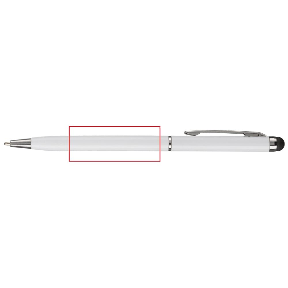 Balpen stylus metaal — drukvlak 90 graden van de clip