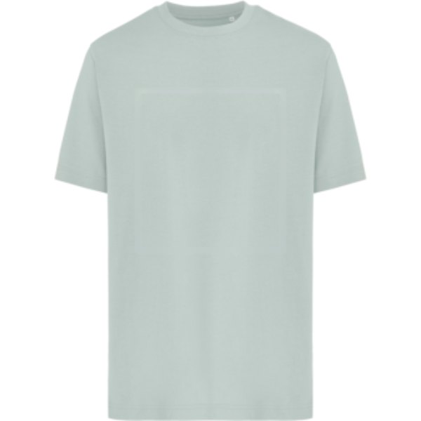 IQONIQ Nikko heavyweight gerecycled katoen t-shirt — drukvlak artikel voorzijde